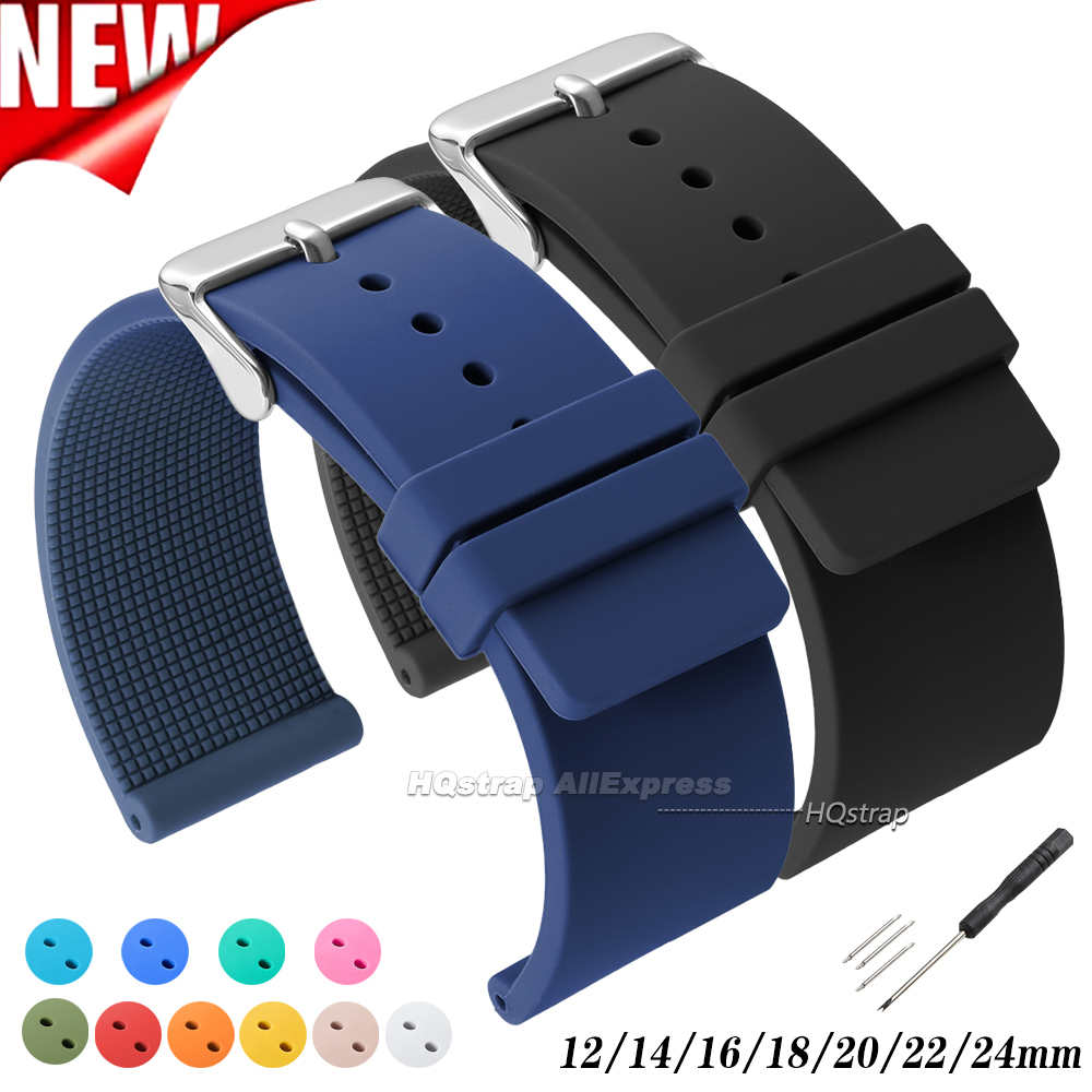 Silicone Watch Band 22Mm - New Silicone Watch Strap 12mm 14mm