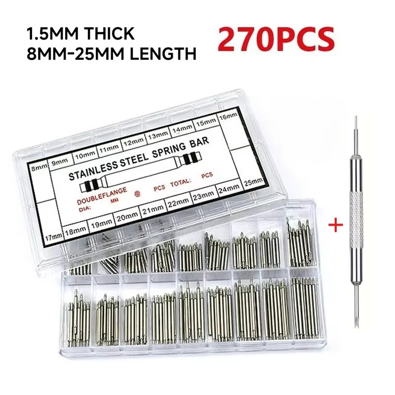 270pcs Stainless Steel Spring  - Spring Bar Tool Set avaliação e preço