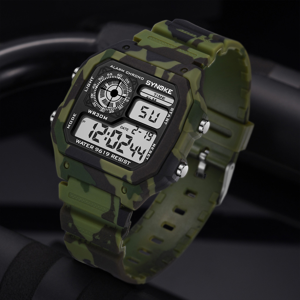 Synoke Outdoor Military Digita - Canvas Strap Watch avaliação e preço