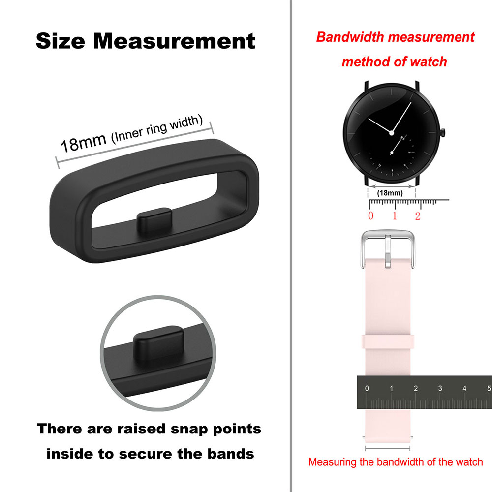 18 20 22mm Watch Band Ring Rub - Silicone Watch Band 22Mm avaliação e preço