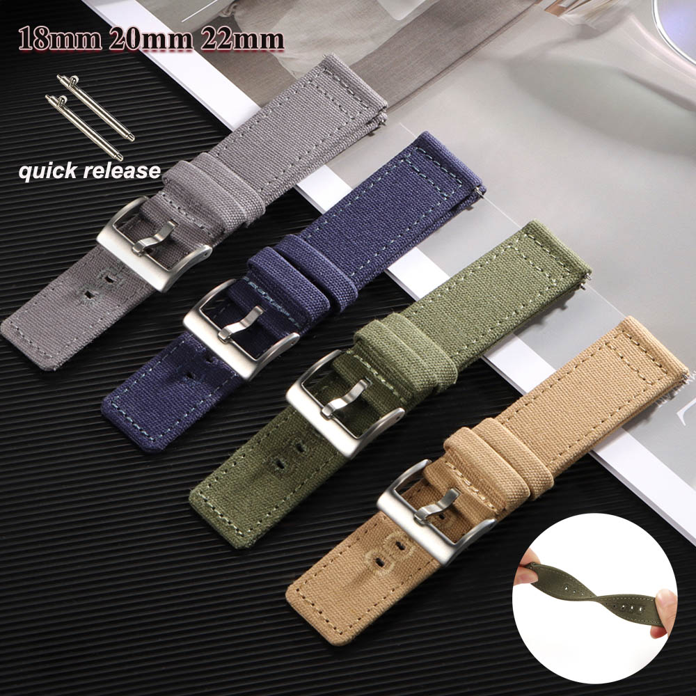 Nylon Woven Canvas Watch Band  - Perlon Strap Woven avaliação e preço