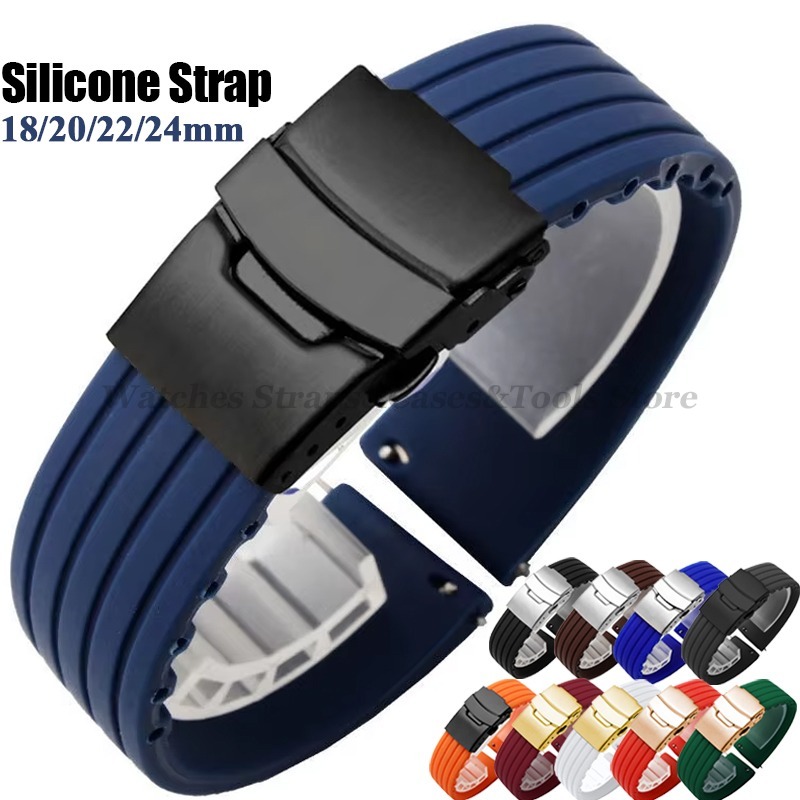 18mm 20mm 22mm 24mm Quick Rele - Rubber Strap Diver avaliação e preço