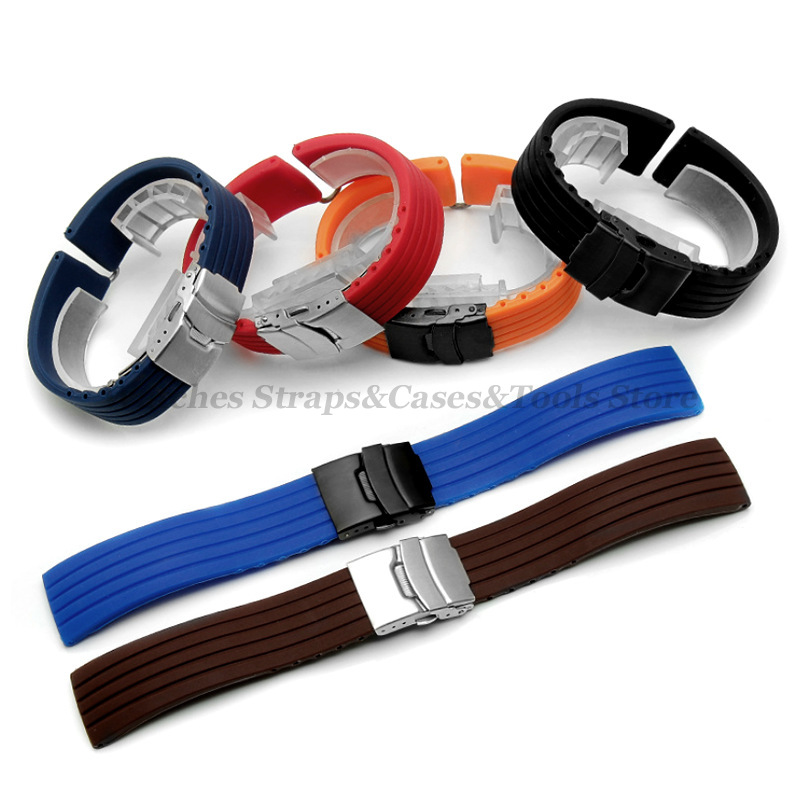 18mm 20mm 22mm 24mm Quick Rele - Rubber Strap Diver avaliação e preço