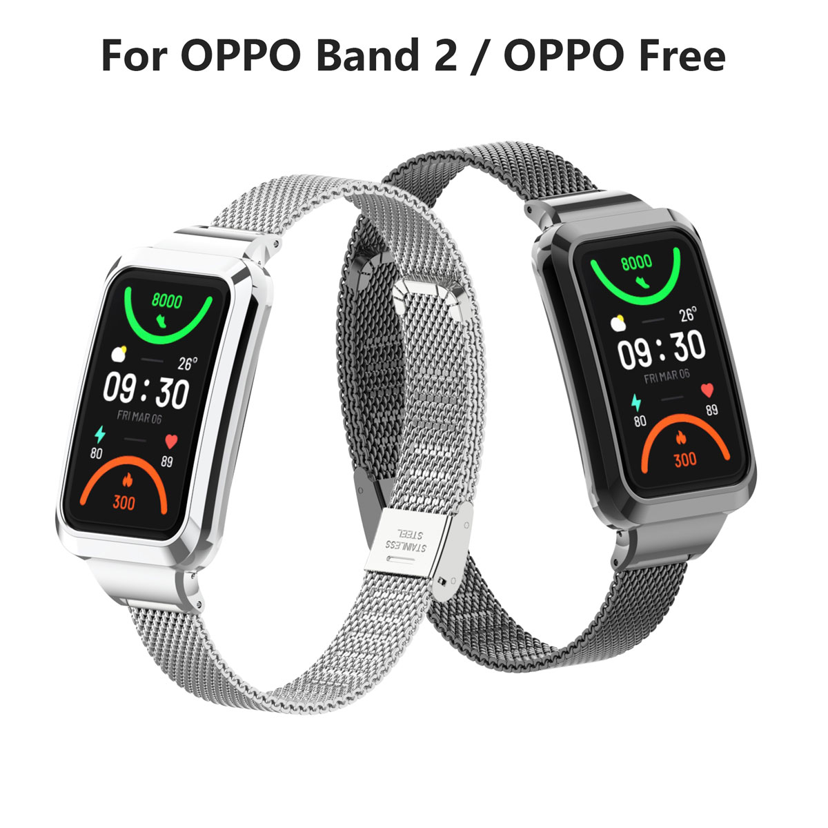 Suitable for Oppo Band 2 Stain - Mesh Strap Metal avaliação e preço