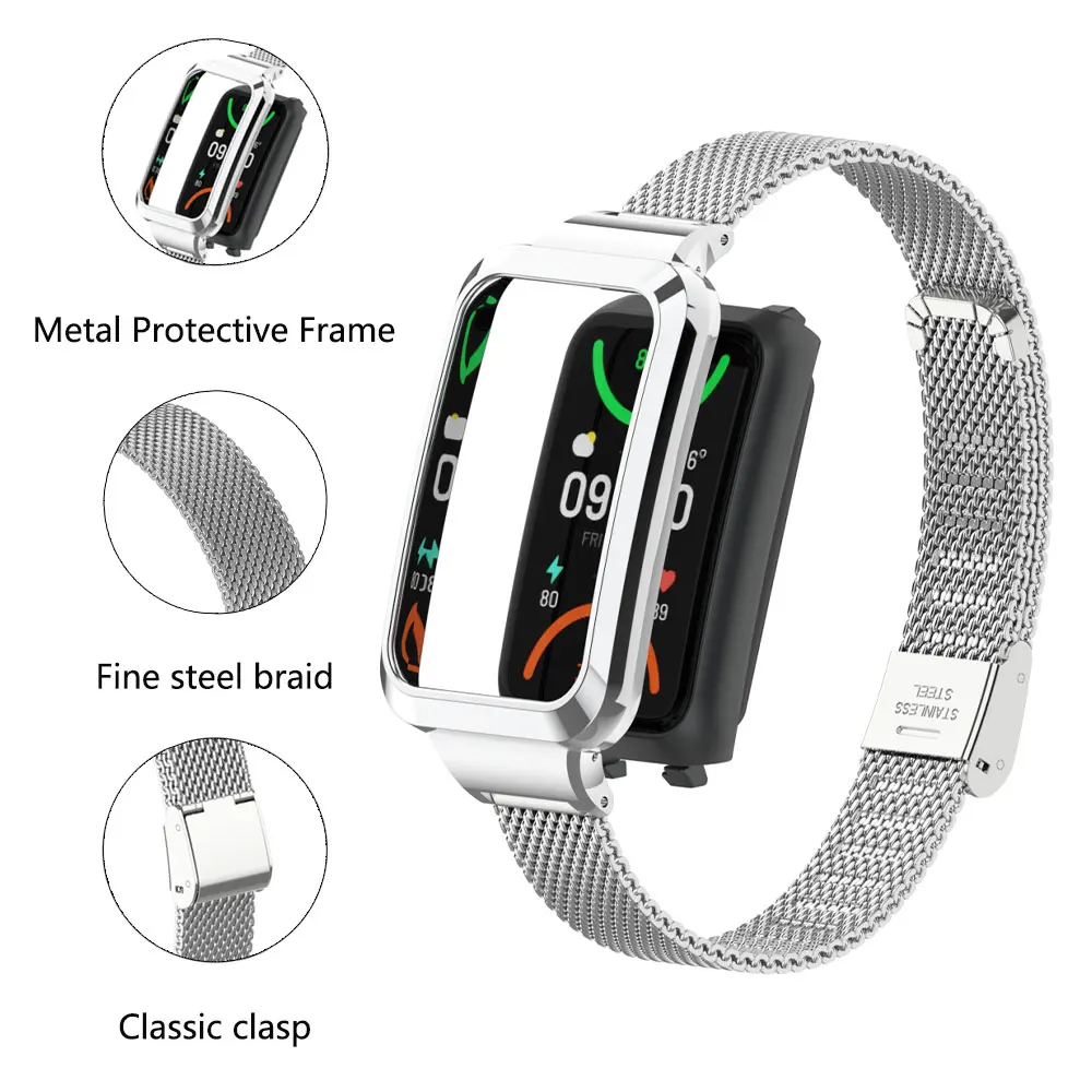 Suitable for Oppo Band 2 Stain - Mesh Strap Metal avaliação e preço
