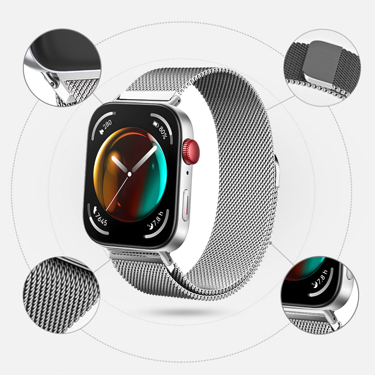 Milanese Magnetic Loop Strap f - Milanese Loop Magnetic avaliação e preço
