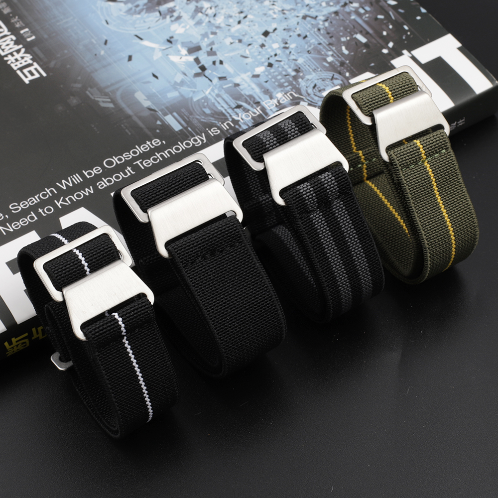 Nylon Watch Band 18mm 20mm 22m - Parachute Strap Elastic avaliação e preço
