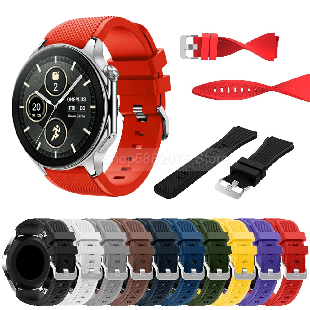 22mm Silicone Strap For OPPO W - Silicone Watch Band 22Mm avaliação e preço