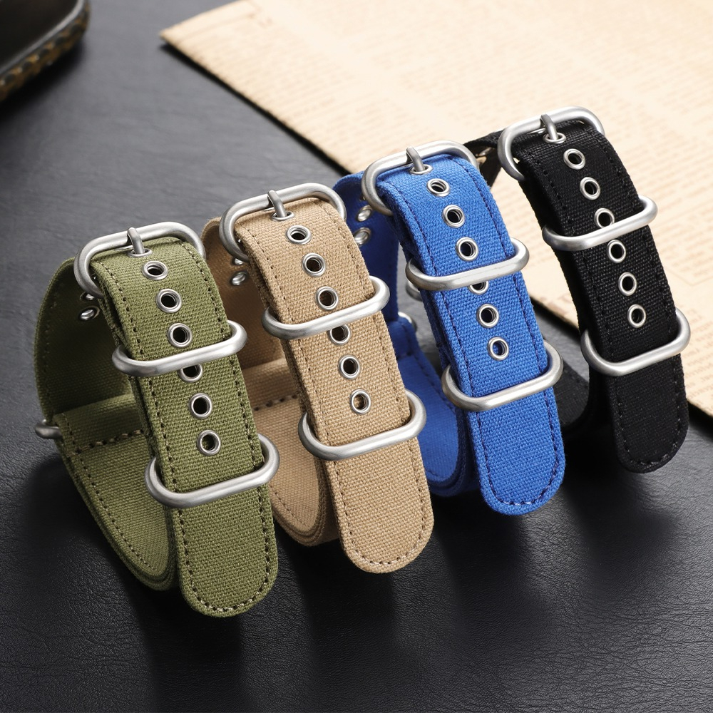 18mm 20mm 22mm 24mm Canvas Nyl - Canvas Strap Watch avaliação e preço