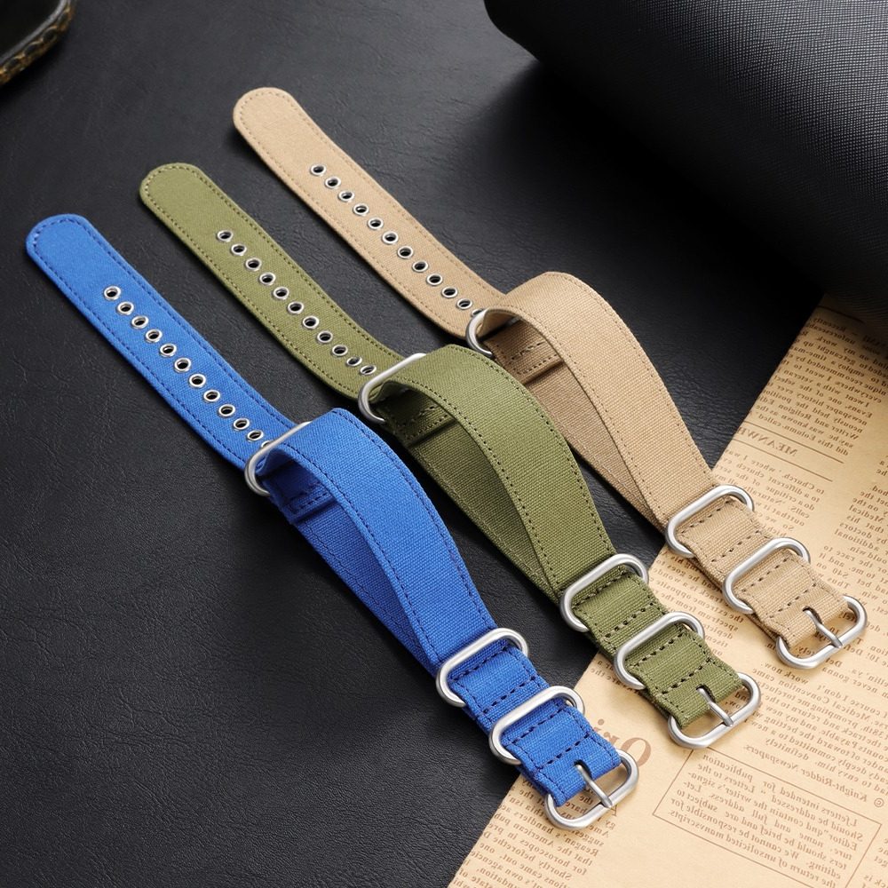 18mm 20mm 22mm 24mm Canvas Nyl - Canvas Strap Watch avaliação e preço