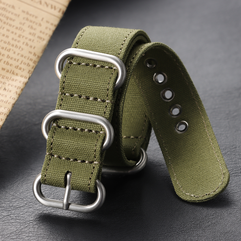 18mm 20mm 22mm 24mm Canvas Nyl - Canvas Strap Watch avaliação e preço