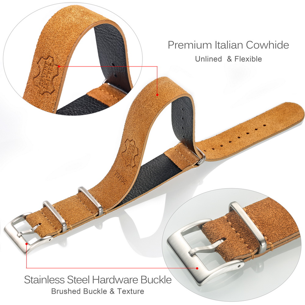 HEMSUT Genuine Leather Watch B - Tropic Strap Vintage avaliação e preço