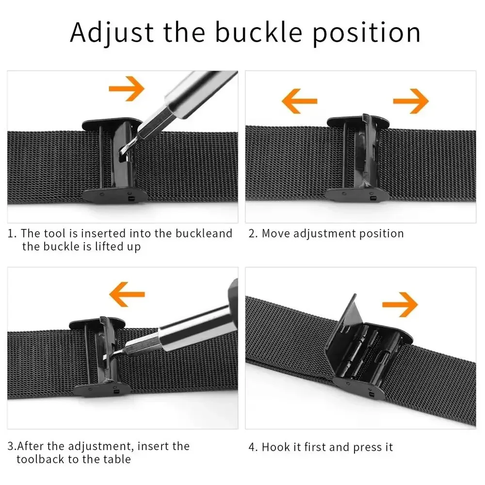 Metal Bands for Honor Watch 4  - Mesh Strap Metal avaliação e preço