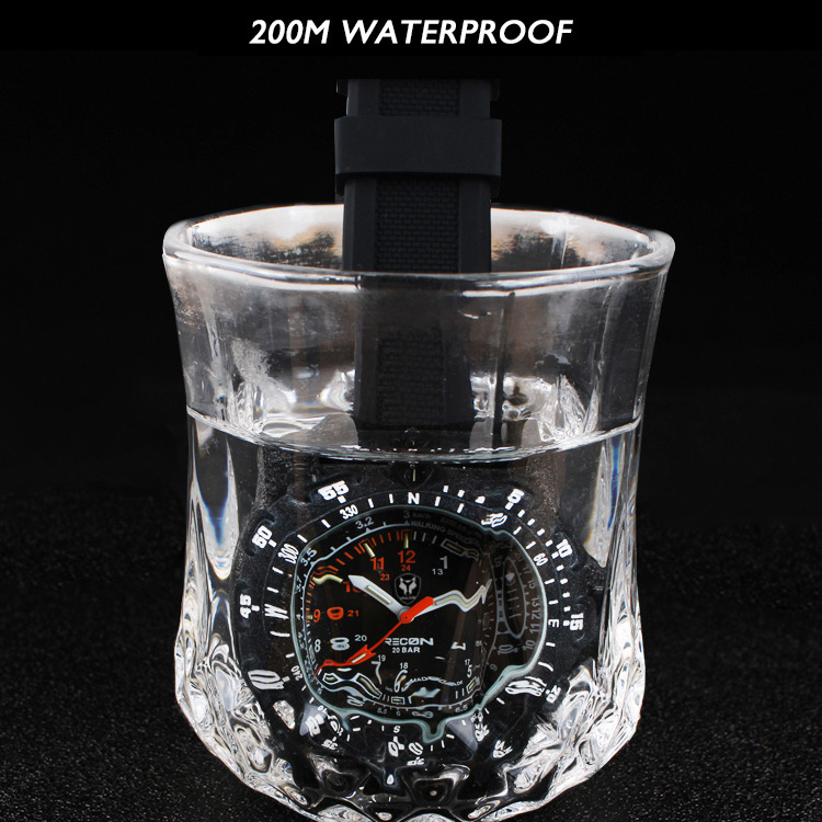 Hnlgnox Mens Pilot Watches Spo - Rubber Strap Diver avaliação e preço