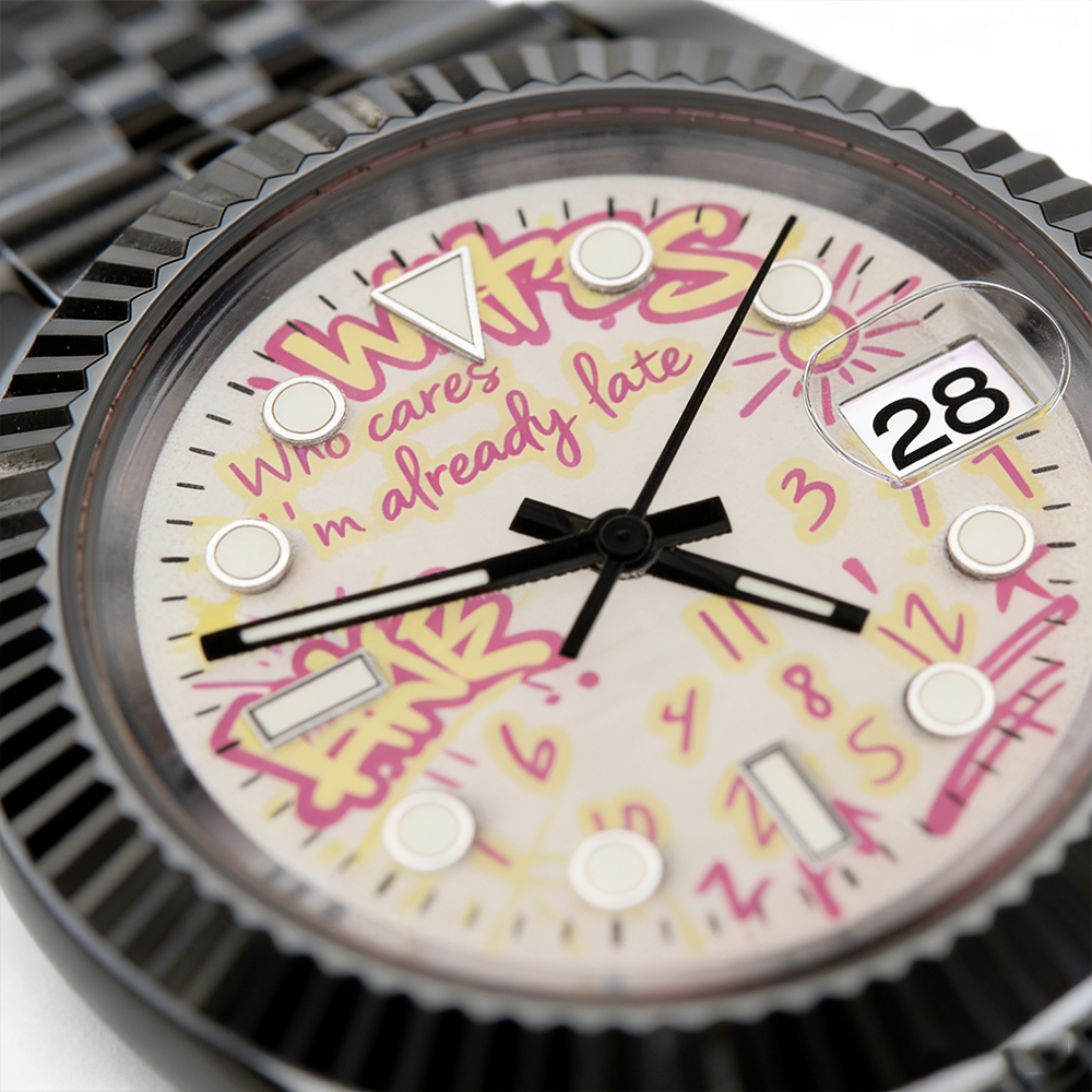 Graffiti watch Luxury Watch ch - Stainless Bracelet Diver avaliação e preço