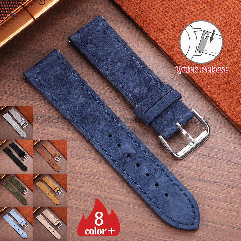 Vintage Suede Cowhide Watch St - Suede Strap Watch avaliação e preço