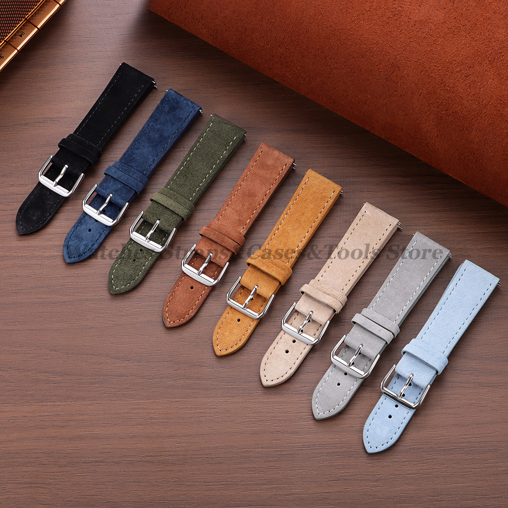 Vintage Suede Cowhide Watch St - Suede Strap Watch avaliação e preço