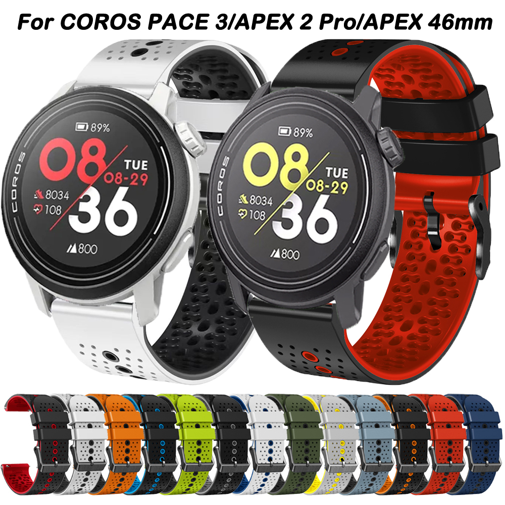 22mm Silicone Band For COROS P - Silicone Watch Band 22Mm avaliação e preço