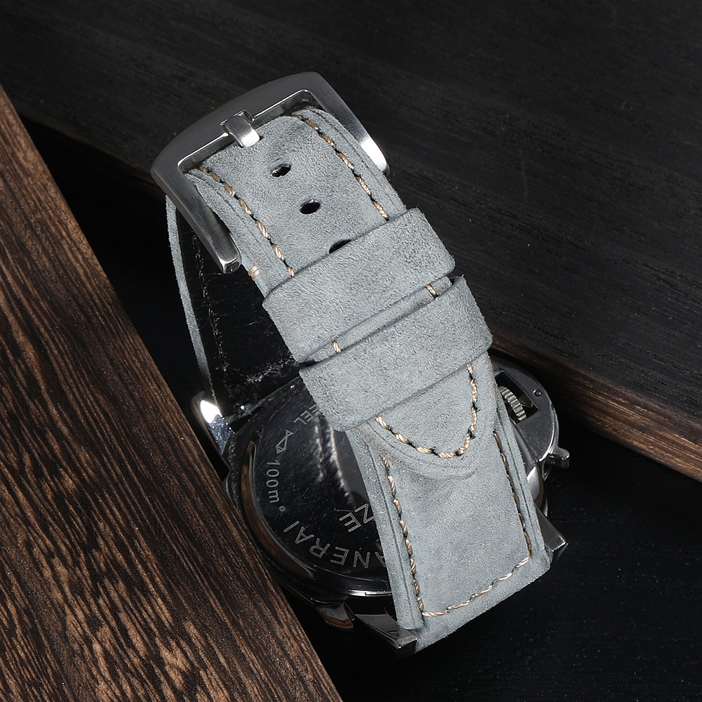 Genuine Suede Watch Strap 22mm - Suede Strap Watch avaliação e preço