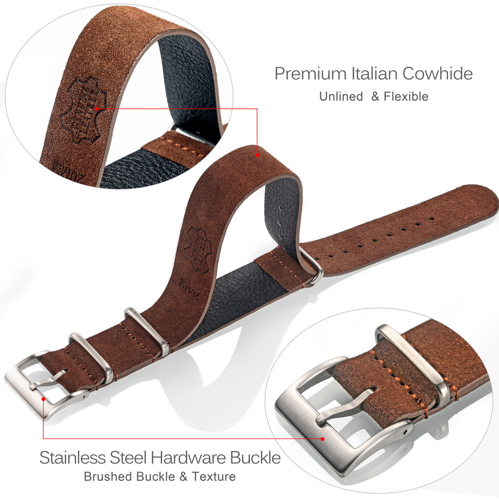 HEMSUT Genuine Leather Watch B - Tropic Strap Vintage avaliação e preço