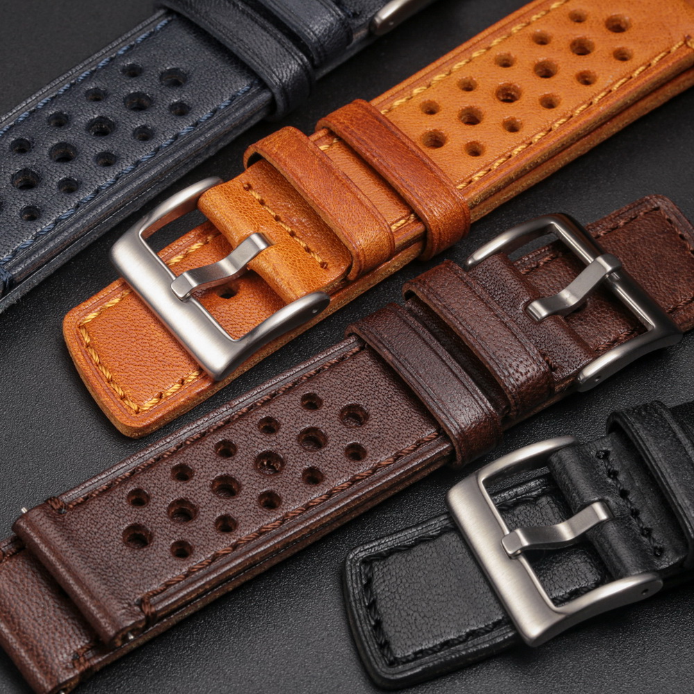 Hemsut Genuine Leather Watch B - Leather Strap Quick Release avaliação e preço