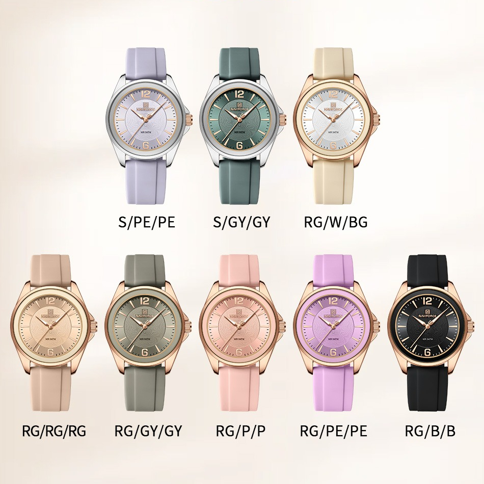 New Style NAVIFORCE Women's Wa - Silicone Band Women avaliação e preço
