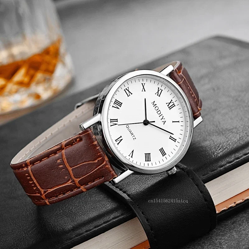 Men's Watches Business Wrist W - Leather Watch Band Men avaliação e preço