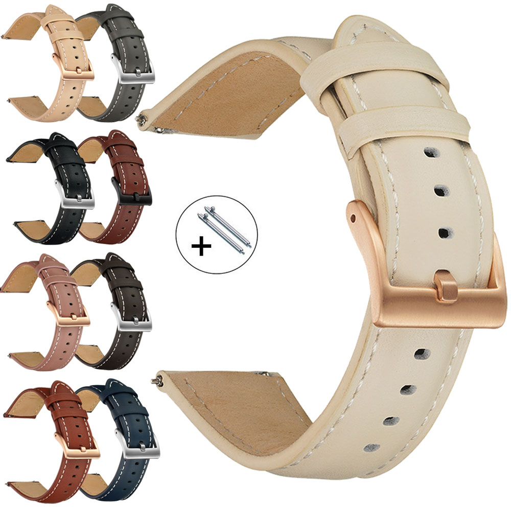 14mm 16mm 18mm 20mm 22mm Genui - Leather Strap Quick Release avaliação e preço