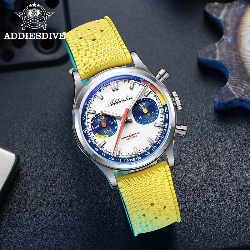 ADDIESDIVE Fashion Men's Quart - Rubber Strap Diver avaliação e preço