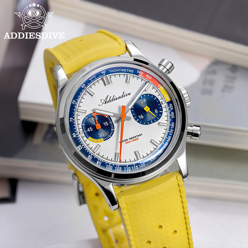 ADDIESDIVE Fashion Men's Quart - Rubber Strap Diver avaliação e preço