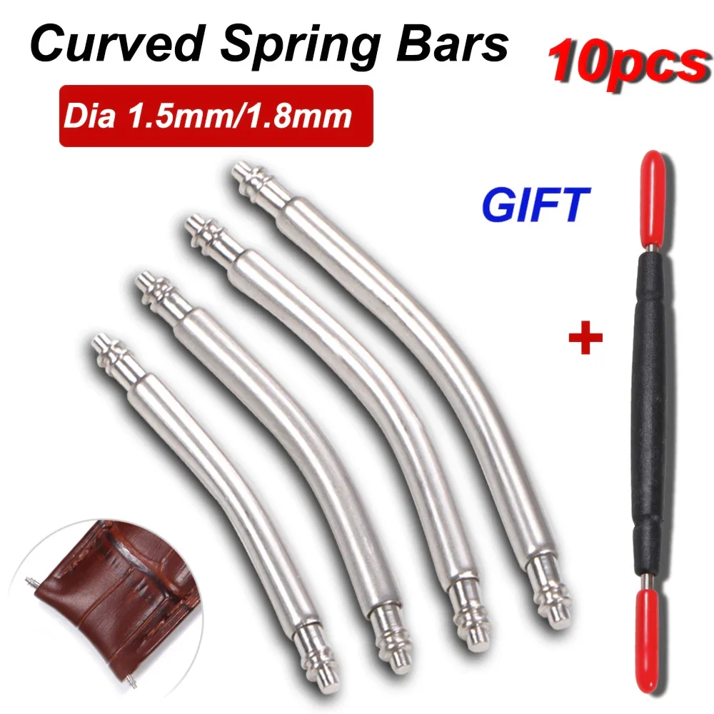 10pcs Curved End Spring Bar Di - Curved Spring Bar avaliação e preço