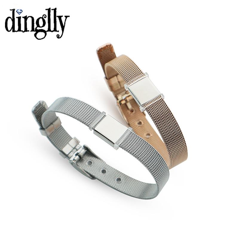 DINGLLY 10mm High Quality Stai - Mesh Strap Metal avaliação e preço