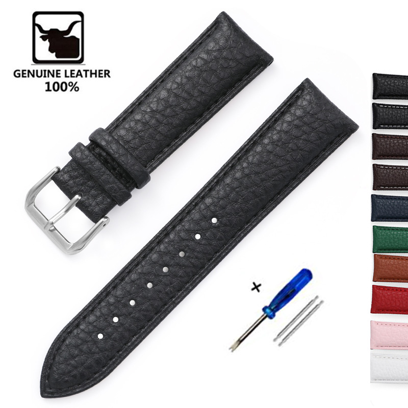 Litchi Pattern Soft Leather Wa - Nato Strap Nylon avaliação e preço