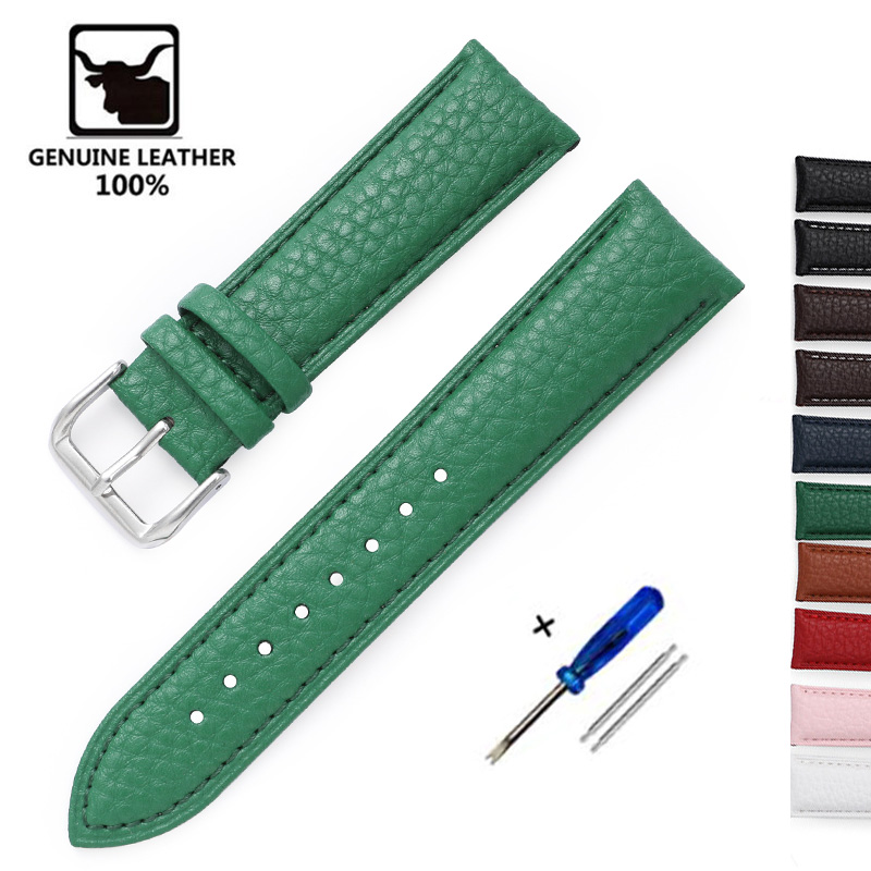 Litchi Pattern Soft Leather Wa - Nato Strap Nylon avaliação e preço