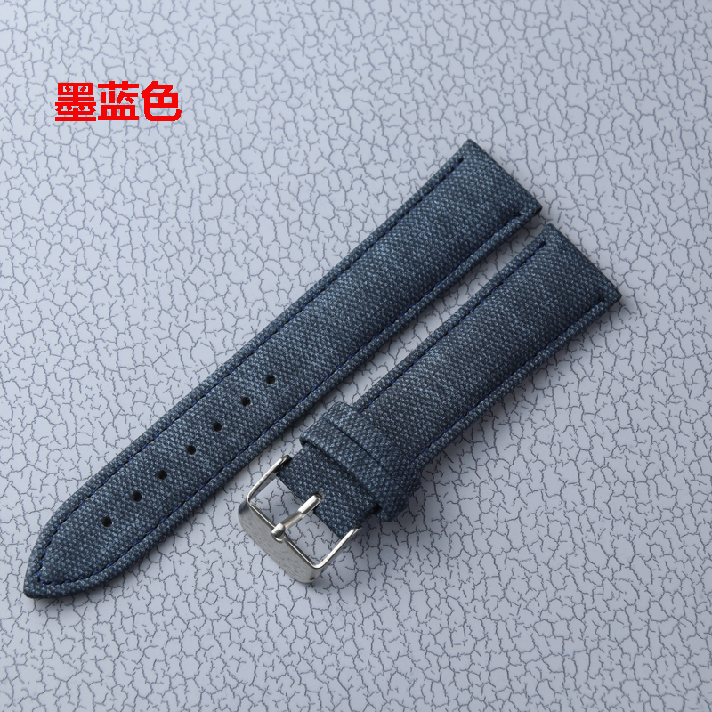 Denim Leather Strap 10mm 12mm  - Canvas Strap Watch avaliação e preço