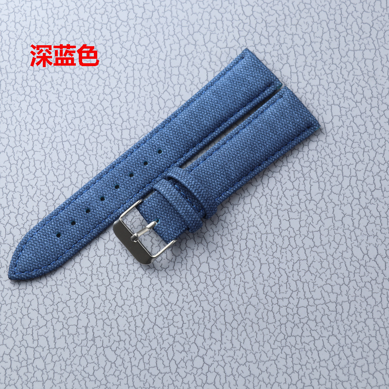Denim Leather Strap 10mm 12mm  - Canvas Strap Watch avaliação e preço