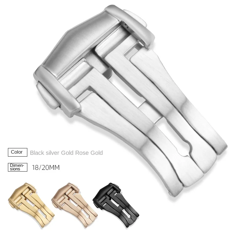 Stainless Steel Watch Buckle f - Butterfly Clasp Deployant avaliação e preço