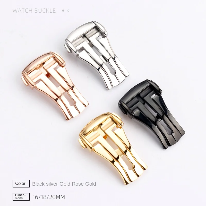 Stainless Steel Watch Buckle f - Butterfly Clasp Deployant avaliação e preço