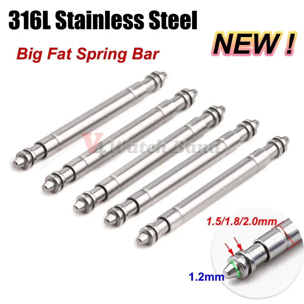 316L Stainless Steel Big Fat W - Spring Bar Tool Set avaliação e preço