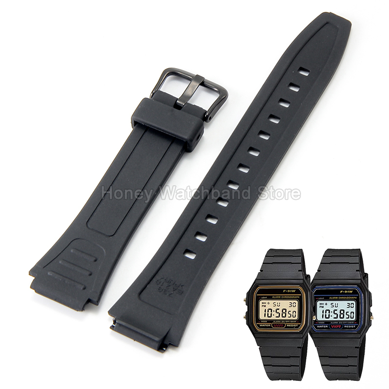 For ​​Casio W-800H F-91W/84/94 - Rubber Strap Diver avaliação e preço