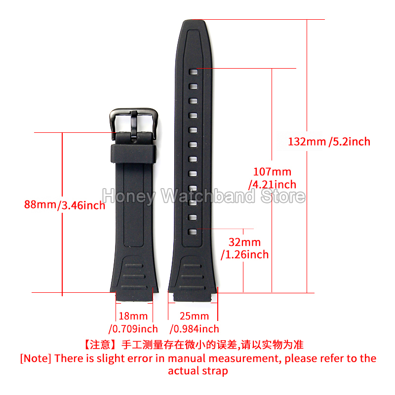 For ​​Casio W-800H F-91W/84/94 - Rubber Strap Diver avaliação e preço
