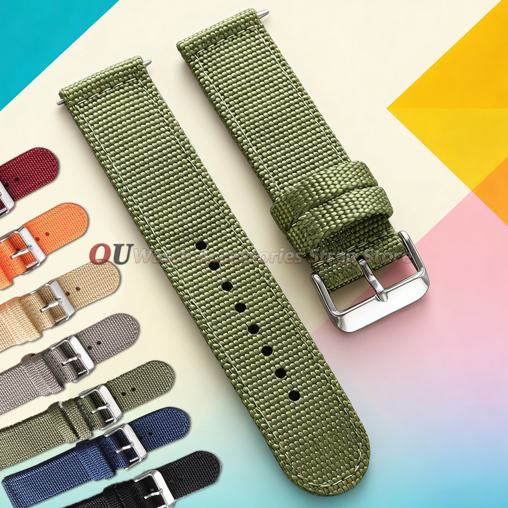 Nylon Canvas Strap Quick Relea - Canvas Strap Watch avaliação e preço