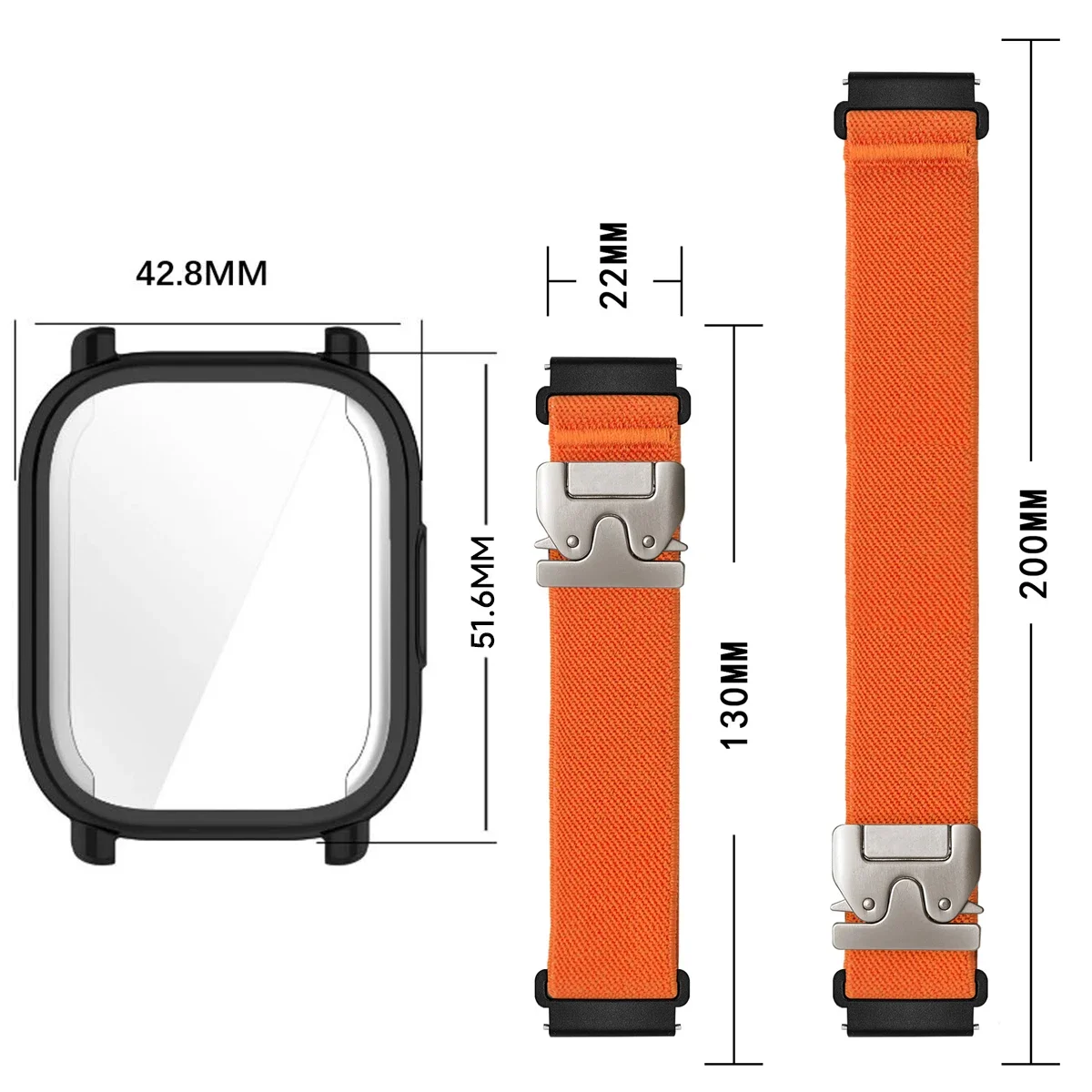 Nylon Straps+ TPU case for Red - Parachute Strap Elastic avaliação e preço