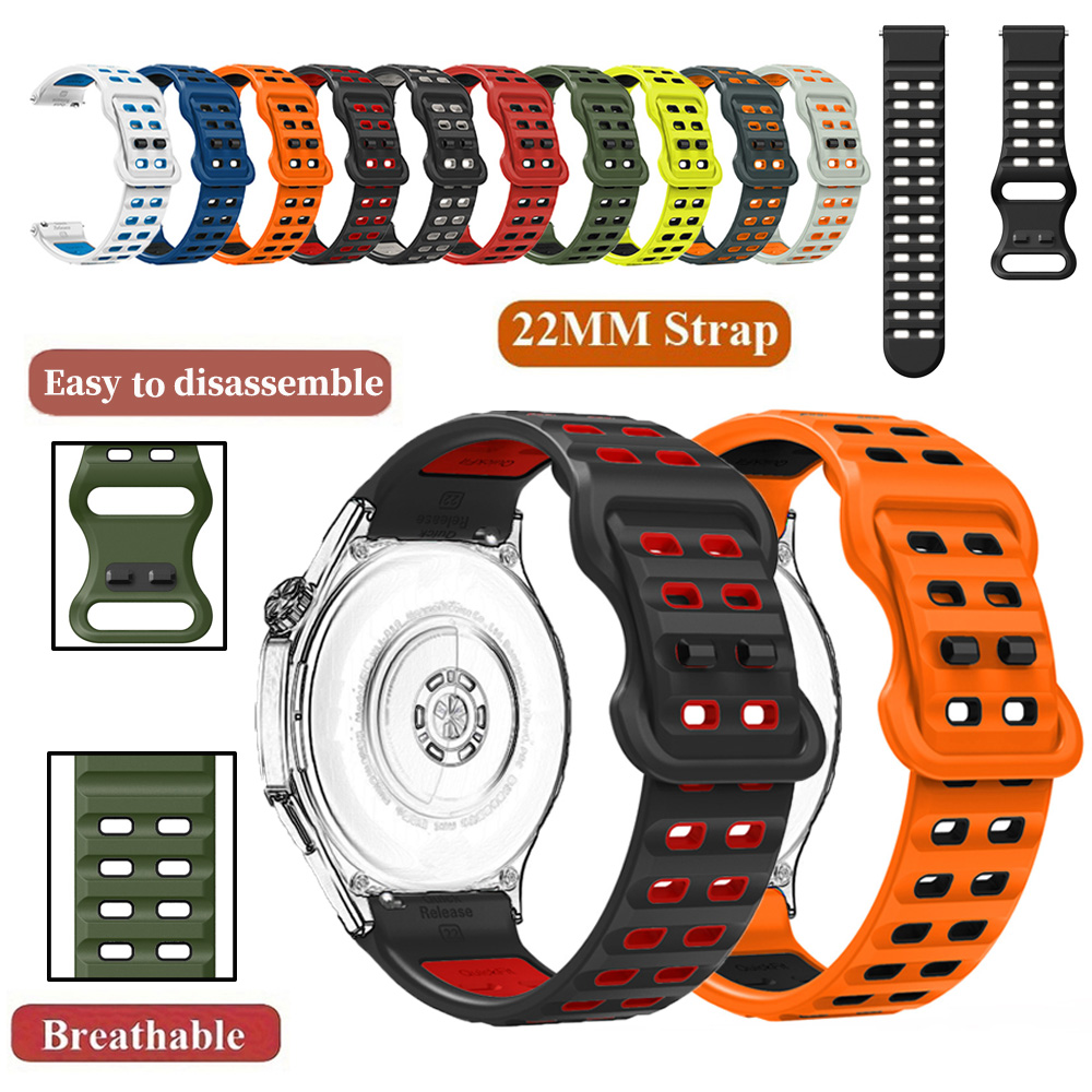 Silicone 22mm Strap For Garmin - Mesh Strap Metal avaliação e preço