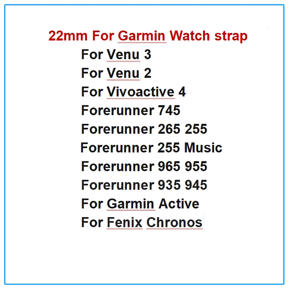 Silicone 22mm Strap For Garmin - Mesh Strap Metal avaliação e preço