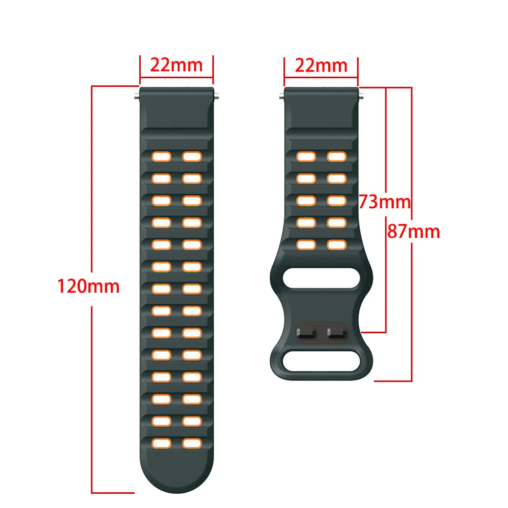 Silicone 22mm Strap For Garmin - Mesh Strap Metal avaliação e preço