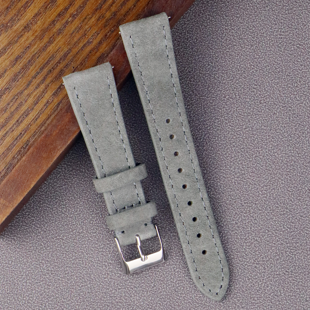 Premium Leather Suede Watch St - Suede Strap Watch avaliação e preço