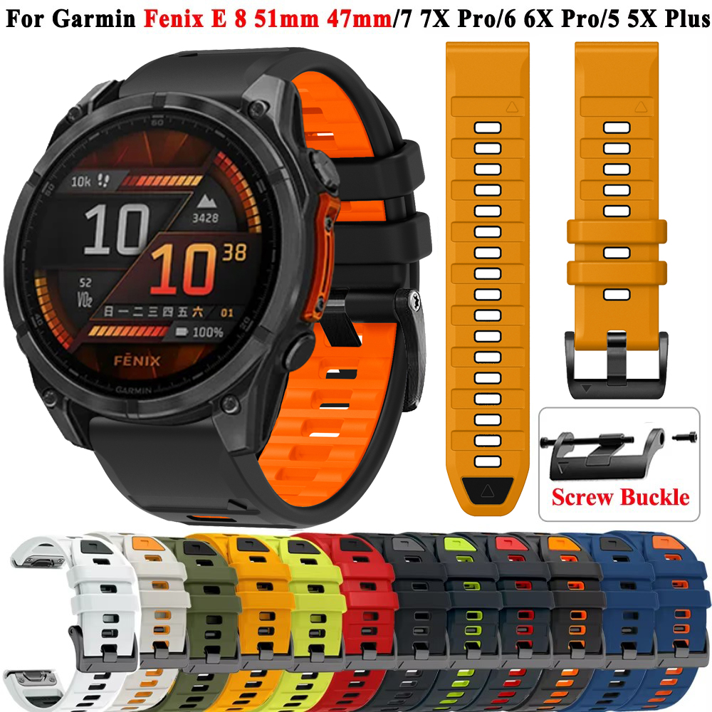 QuickFit 26mm 22mm Silicone Wa - Silicone Watch Band 22Mm avaliação e preço