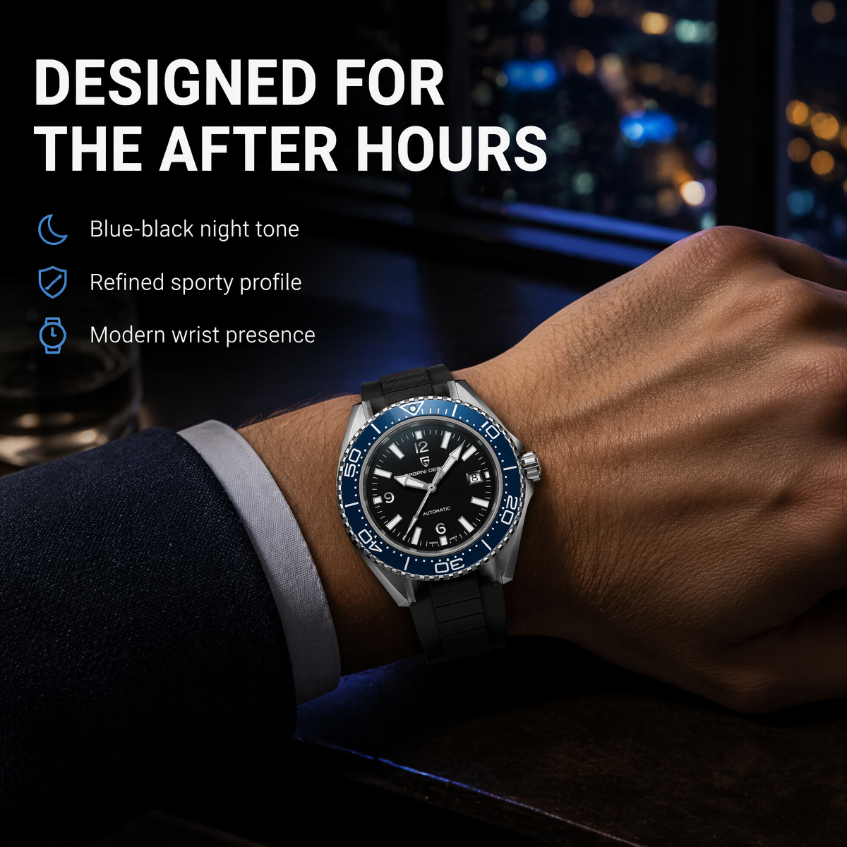 Pagani Design New Men's Mechan - Rubber Strap Diver avaliação e preço