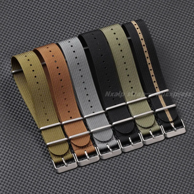 Ribbed Nylon Watch Strap 18mm  - Nato Strap Nylon avaliação e preço